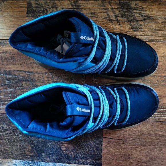 Columbia Women's Slopeside Village Omni-Heat Mid Winter Navy Boot Size 9.5 - Picture 3 of 7